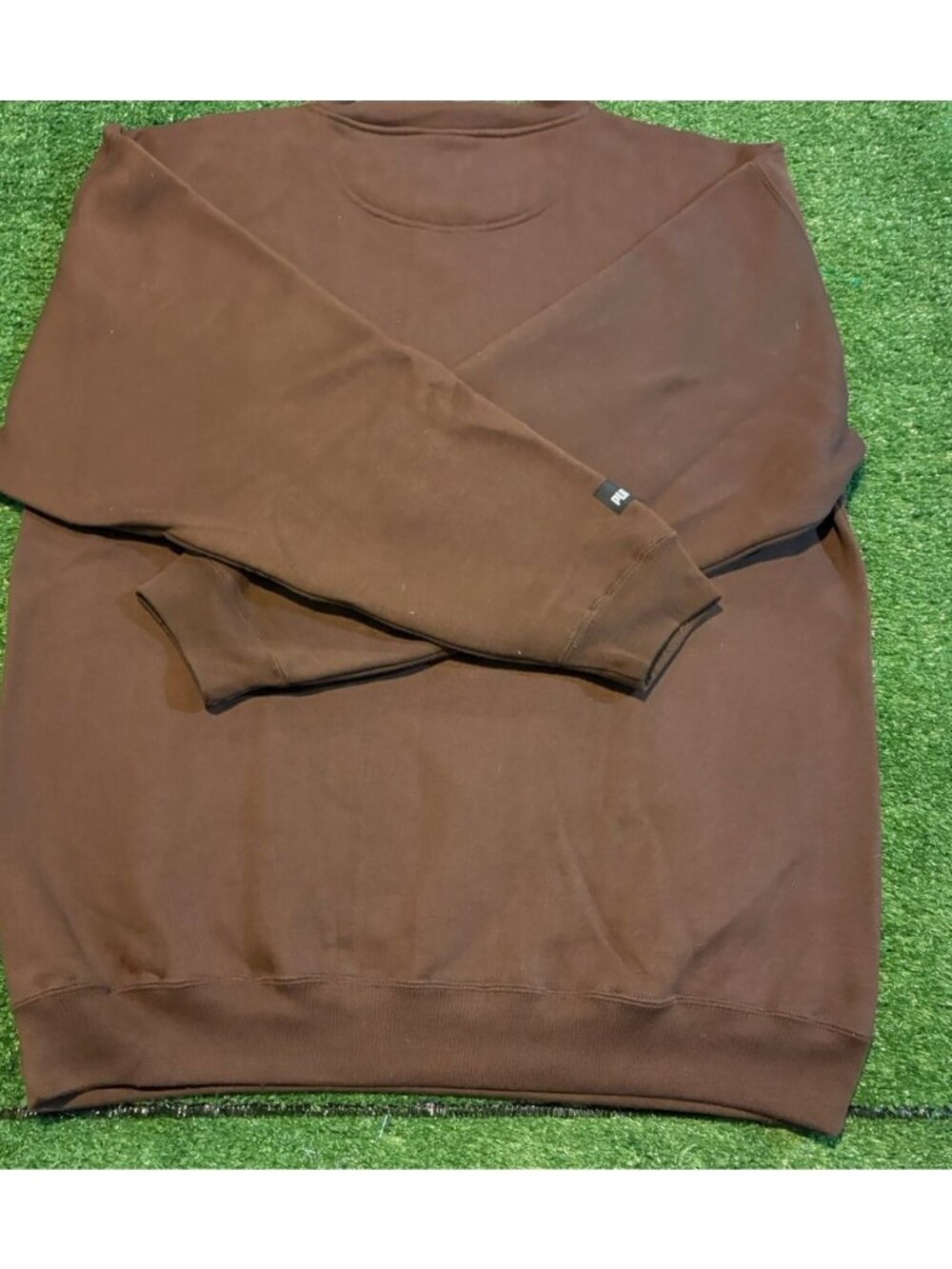 Vintage Cleveland Browns sweatshirt mens large brown orange puma crewneck thick - Picture 11 of 13